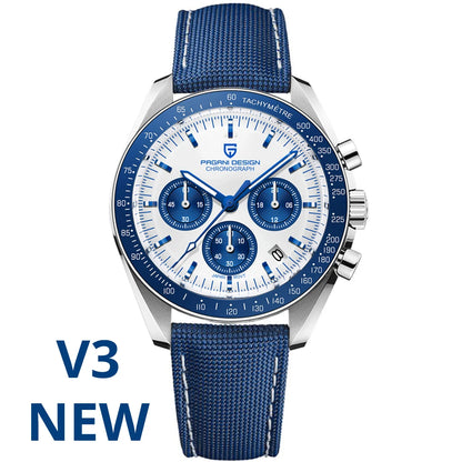 PAGANI DESIGN 2026 New Mens Watches Panda Moon Watch Luxury Quartz Watch For Men Automatic Date Sport Chronograph Wristwatch Men