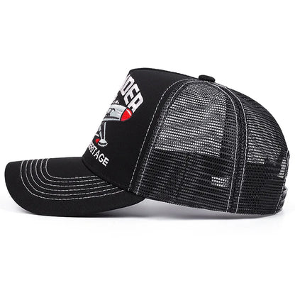 Fashion Unisex Embroidered Sun Hat - Breathable UV Protection Cap for Outdoor Sports & Travel