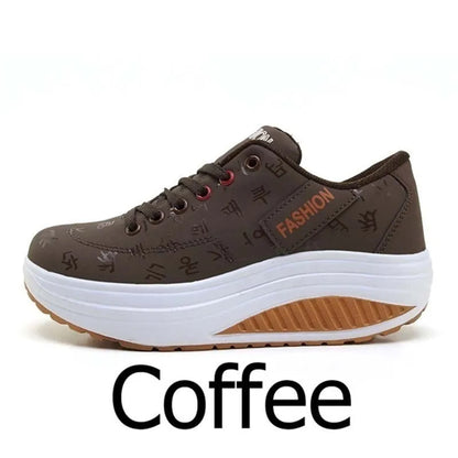 Women Outdoor Thick Bottom Swinging Casual Shoes Fashion Platform Large 42 Flat Bottom Walking Sports Shoes Walking and Running