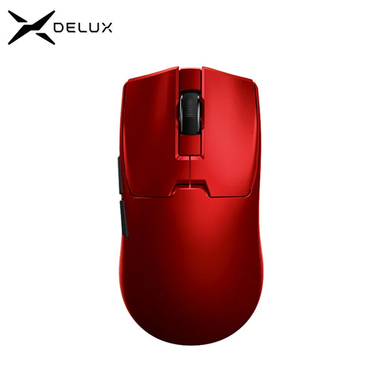 Ratón gaming inalámbrico Delux M800mini, ultraligero de 46g, PAW3395/PAW3311, tasa de sondeo de 1KHz para jugadores de PC con manos pequeñas y medianas