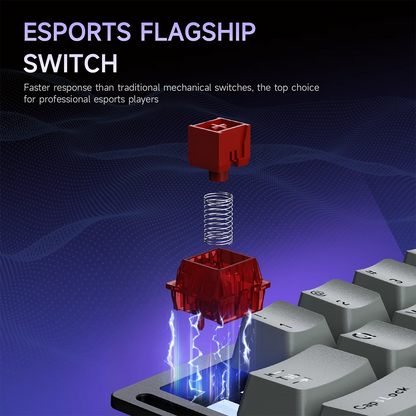 AJAZZ AK029 Wired One Handed Keyboard HE Magnetic Switch 8000Hz 29 Keys RGB Mini Gaming Mechanical Keyboard for PC Gamer