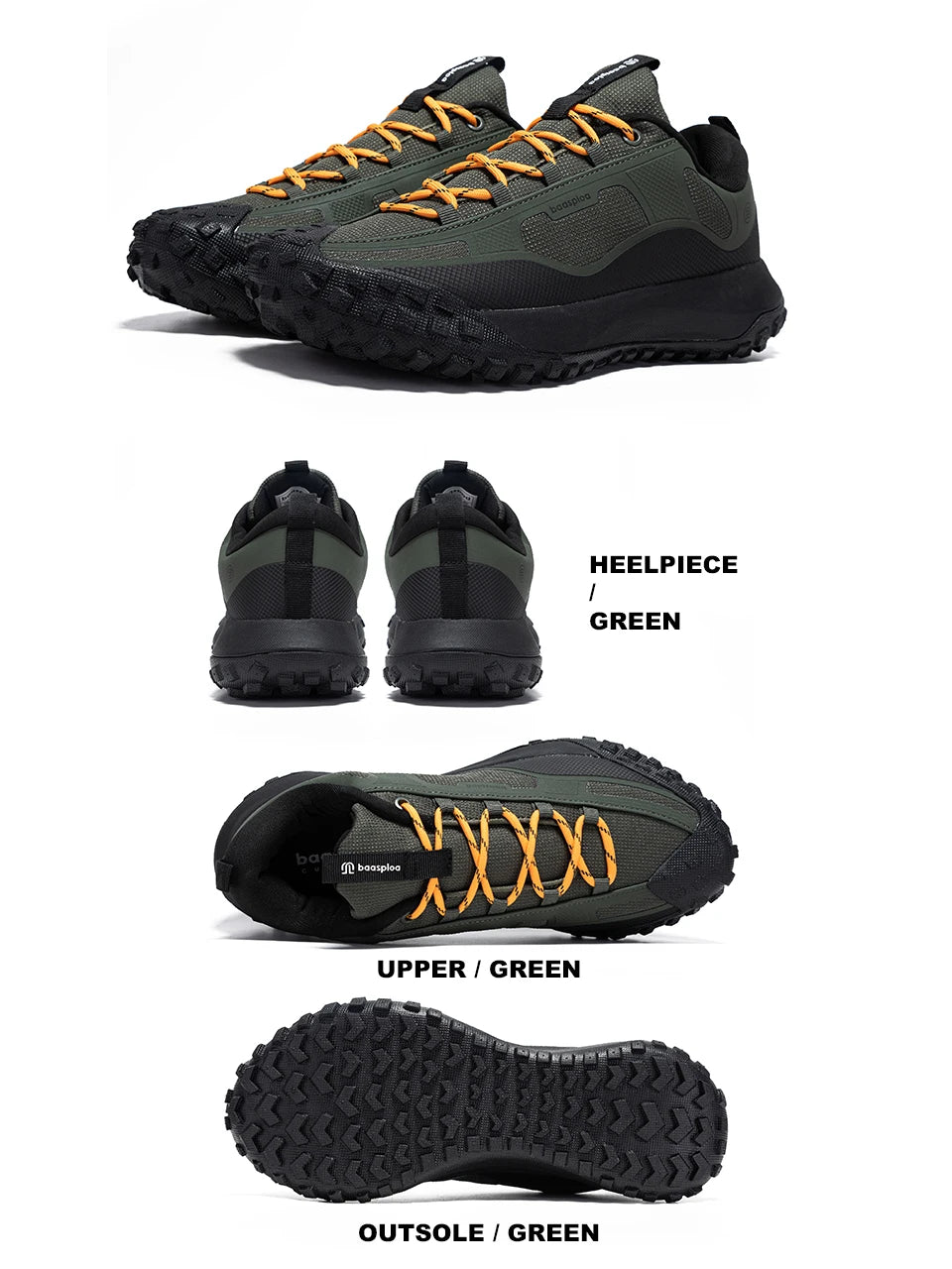 Scarpe da trekking da uomo Baasploa, alta qualità, comode, morbide e impermeabili, sneakers maschili resistenti e antiscivolo per outdoor e arrampicata