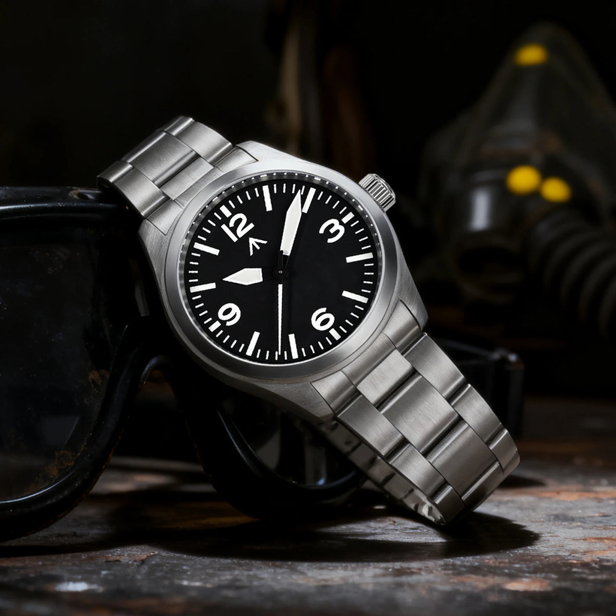 Militado ML08 V2 Vintage Quartz Watch Military VH31 Movement  Double Sapphire Crystal C3 BGW-9 Luminous Waterproof 38mm Watch