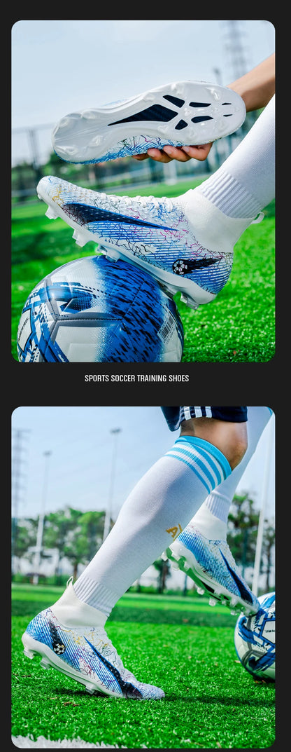 Men's Soccer Shoes Kids Football Boots Women Professional Soccer Cleats Antiskid Chaussure TF/FG Outdoor Athletic Football Shoes