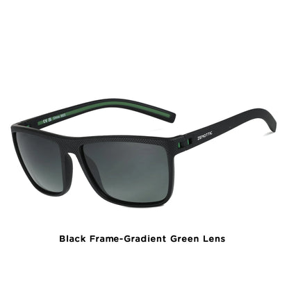 ZENOTTIC Polarized Sunglasses for Men Lightweight TR90 Frame UV400 Protection Square Sun Glasses