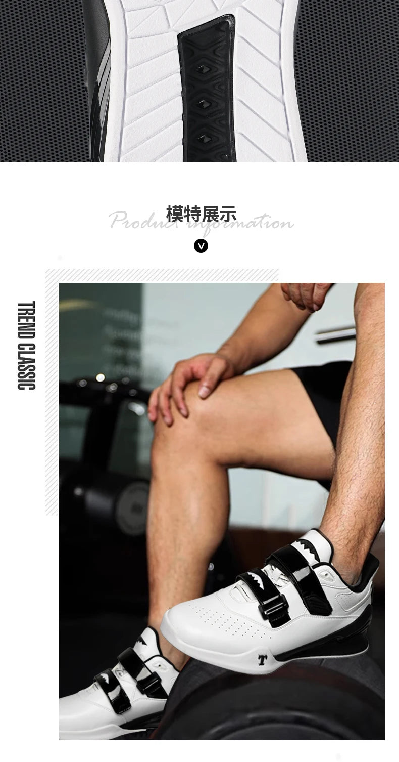 Professional Weightlifting Shoes Comfortable Indoor Squat Training Shoes Durable Anti Slip Weightlifting Hard Pull Sports Shoes