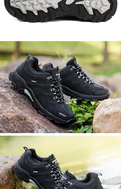 BONA Novedad Estilo Clásico Zapatillas de Senderismo para Hombre con Cordones Zapatillas Deportivas para Hombre Outdoor Jogging Trekking