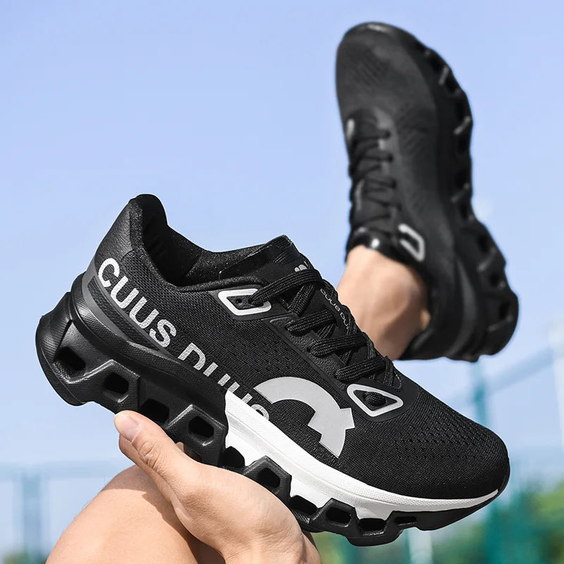 Herren-Laufschuhe Offroad-Schuhe Dämpfende Jogging-Schuhe Rutschfeste atmungsaktive Mesh-Luxusschuhe Outdoor-Paar-Trainer Renn-Sneaker
