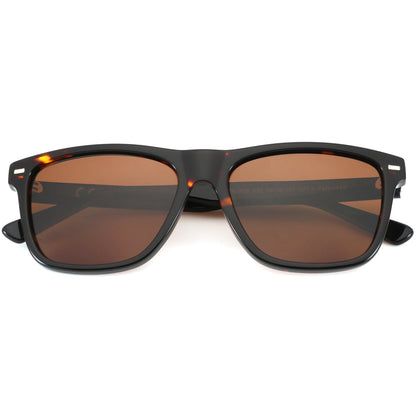 ZENOTTIC Trendy Polarized Sunglasses UV400 Protection Acetate Square Sun Glasses Classic Design Shade for Women Men