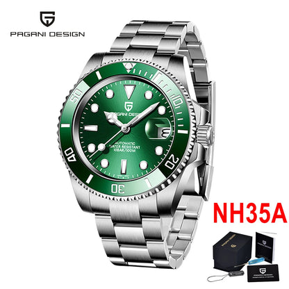 PAGANI DESIGN 2026 New Men's Watches Top Luxury Gold Automatic Mechanical Wrist Watch Men Stainless Steel Waterproof Men Watch