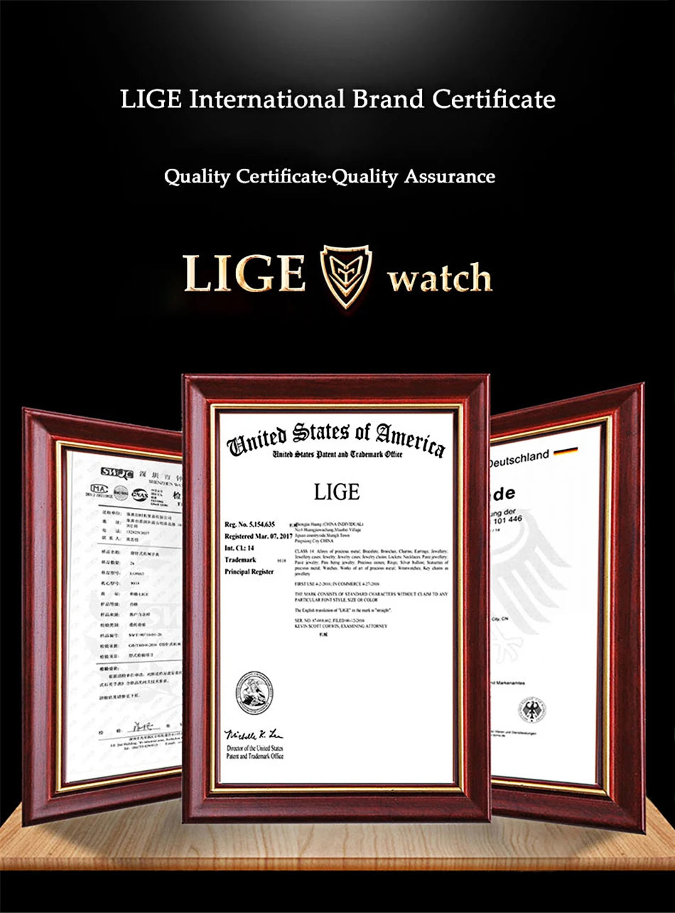 LIGE Outdoor Casual Quartz Man Watch Fashion Silicone Strap Waterproof Simple Sport Hollow Date Luminous Men's Watches Male Gift