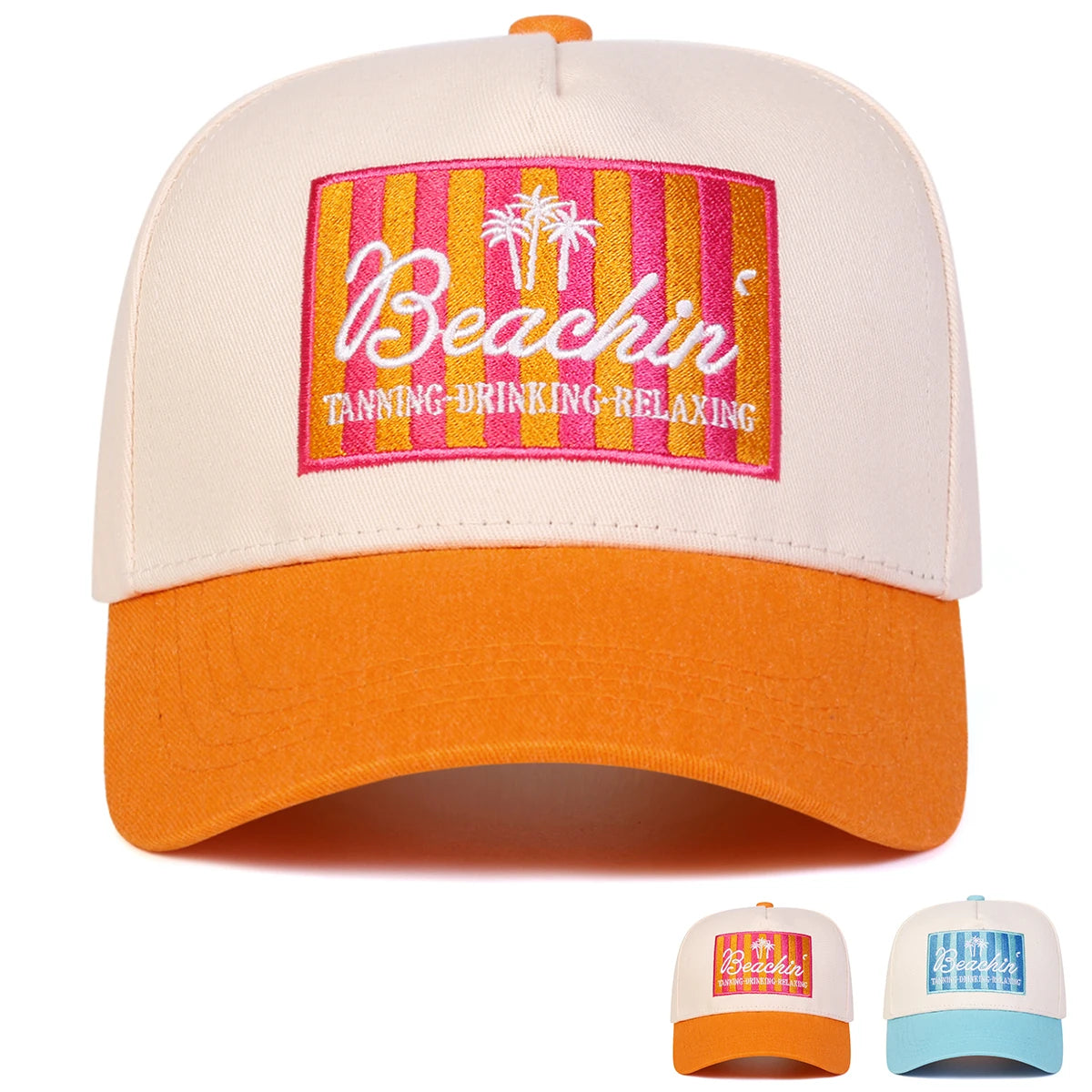 Unisex BEACHIN Κασκέτα μπέιζμπολ με κεντημένα γράμματα Άνοιξη Φθινόπωρο Υπαίθρια Ρυθμιζόμενα Κασκέτα για καθημερινή χρήση Κασκέτα αντηλιακή Αθλητική κασκέτα