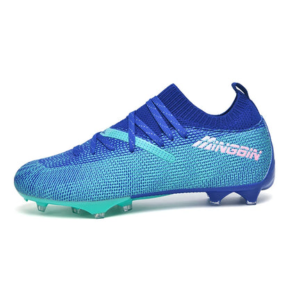 Botas de fútbol de césped profesionales para hombre, botines de fútbol con malla transpirable, zapatillas de fútbol juveniles antideslizantes, sneakers masculinas Society Chuteira