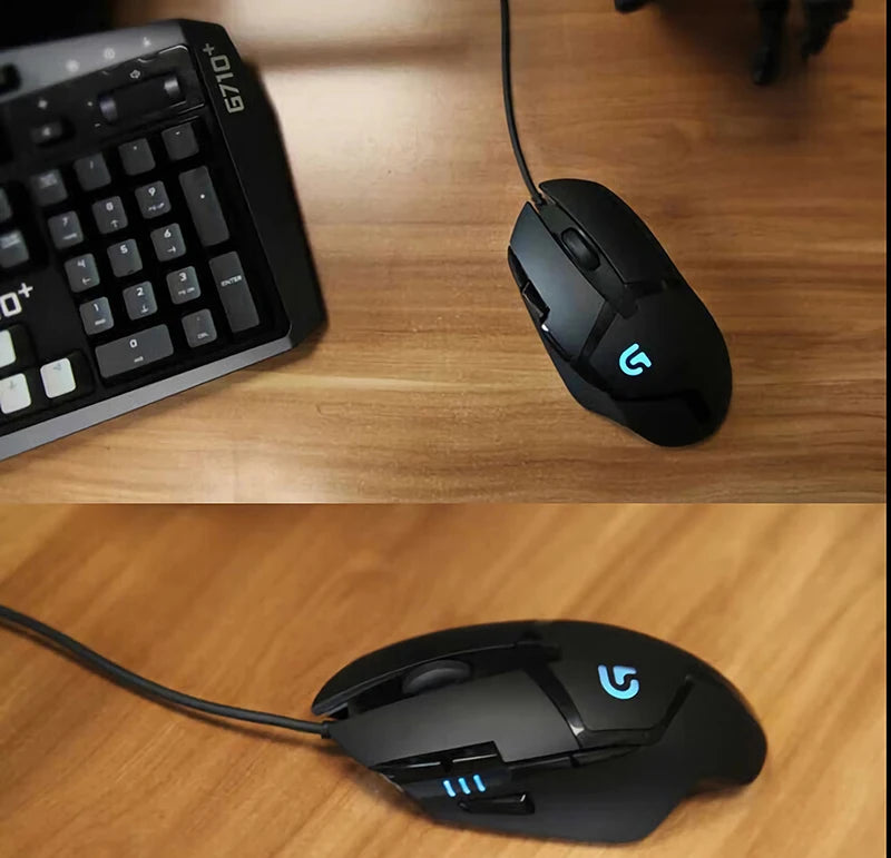 Logitech (G) G402 ratón gaming con cable para e-sports, ratón mecánico con programación de macros, CSGO, Eating Chicken, competitivo para ordenador