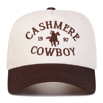 Unisex COWBOY Letter Embroidery Baseball Caps Spring and Autumn Outdoor Adjustable Casual Hats Sunscreen Hat Sports Cap