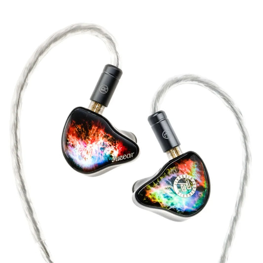 Juzear x KOTO POISE Nebula HiFi IEMs Vocal 1DD+3BA+1 Écouteurs intra-auriculaires hybrides planaires avec câble à fiches 3,5+4,4 mm