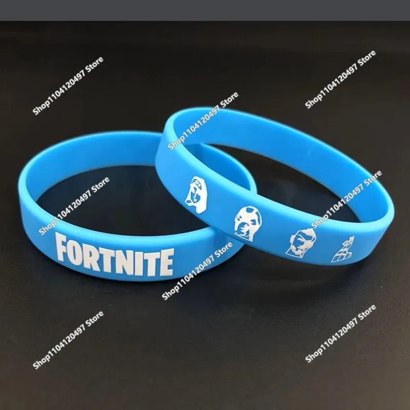1 piece Red Black Blank Fitness Fortnite Wristband Gift Men's Women's Children's Rubber Silicone Bracelet For Man Wholesale