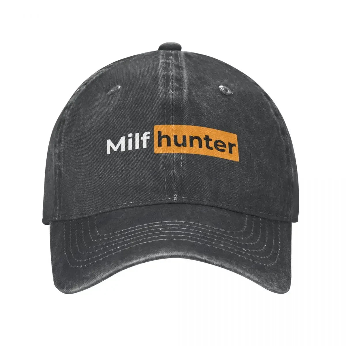 Funny Milf Hunter Baseball Caps Vintage Distressed Washed Headwear Unisex Outdoor Activities Gift Hats Cap