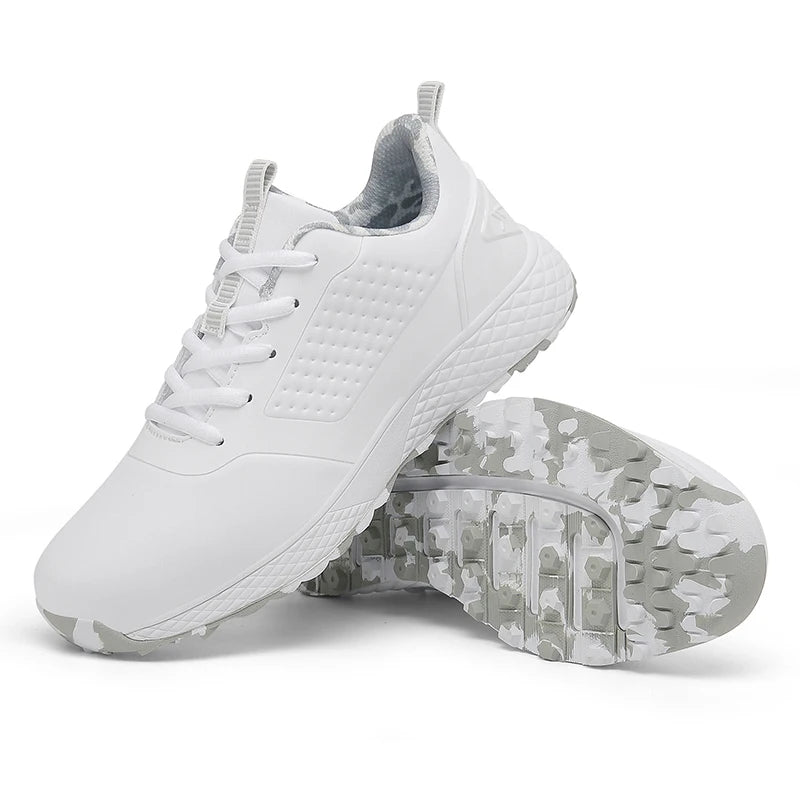 LiXingMing Damen-Golfschuhe in Pink, professionelle Golfer-Sportsneaker für Herren, rutschfeste spikelose Golf-Turf- und Walking-Schuhe