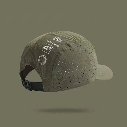 Summer lightweight cool and comfortable double-sided breathable mesh printed letter pattern quick-drying baseball cap