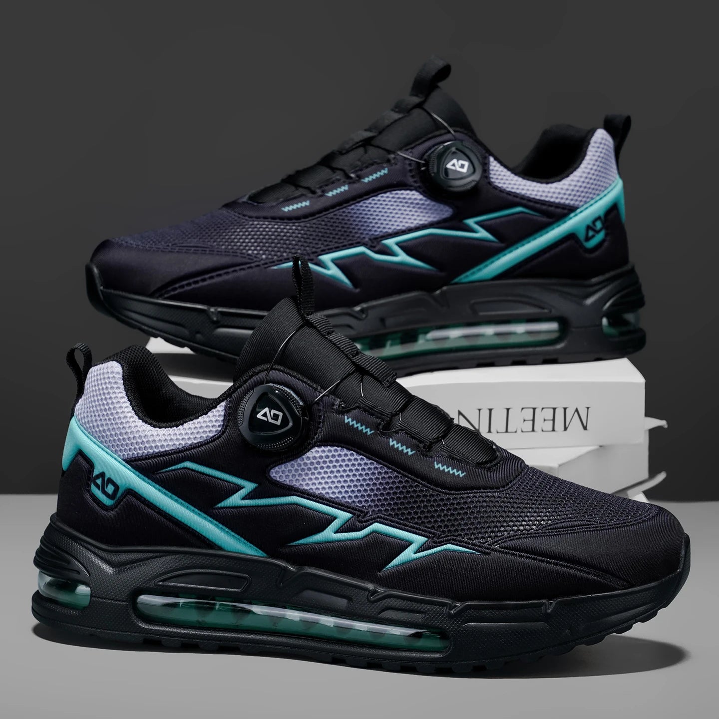 Sapatilhas de corrida para homem primavera e verão — calçado outdoor para caminhada, sapatilhas de trail resistentes ao desgaste com fecho BOA, respiráveis, estilo desportivo e casual