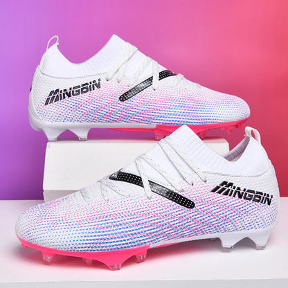 Botas de fútbol de césped profesionales para hombre, botines de fútbol con malla transpirable, zapatillas de fútbol juveniles antideslizantes, sneakers masculinas Society Chuteira