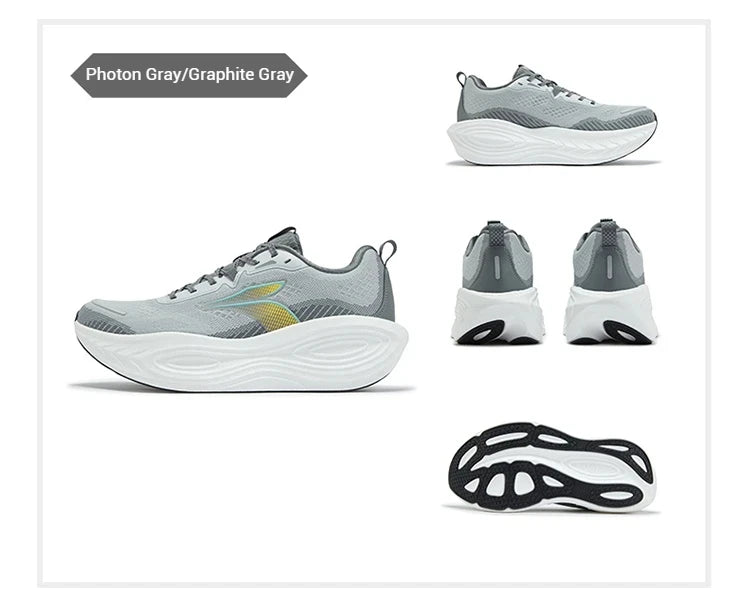 361 Degrees PopBlaze 5 Herren-Laufschuhe, neue Dämpfung, dicke Sohle, atmungsaktiv, rutschfest, Outdoor-Jogging-Sneaker für Herren 672532212