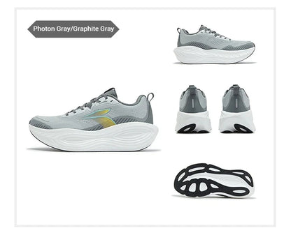 361 Degrees PopBlaze 5 Herren-Laufschuhe, neue Dämpfung, dicke Sohle, atmungsaktiv, rutschfest, Outdoor-Jogging-Sneaker für Herren 672532212