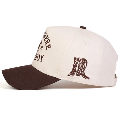 Unisex COWBOY Letter Embroidery Baseball Caps Spring and Autumn Outdoor Adjustable Casual Hats Sunscreen Hat Sports Cap