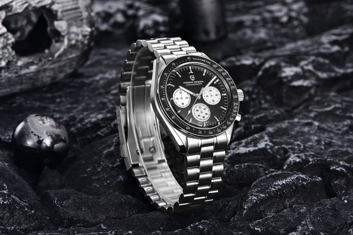 PAGANI DESIGN 2026 New Mens Watches Panda Moon Watch Luxury Quartz Watch For Men Automatic Date Sport Chronograph Wristwatch Men