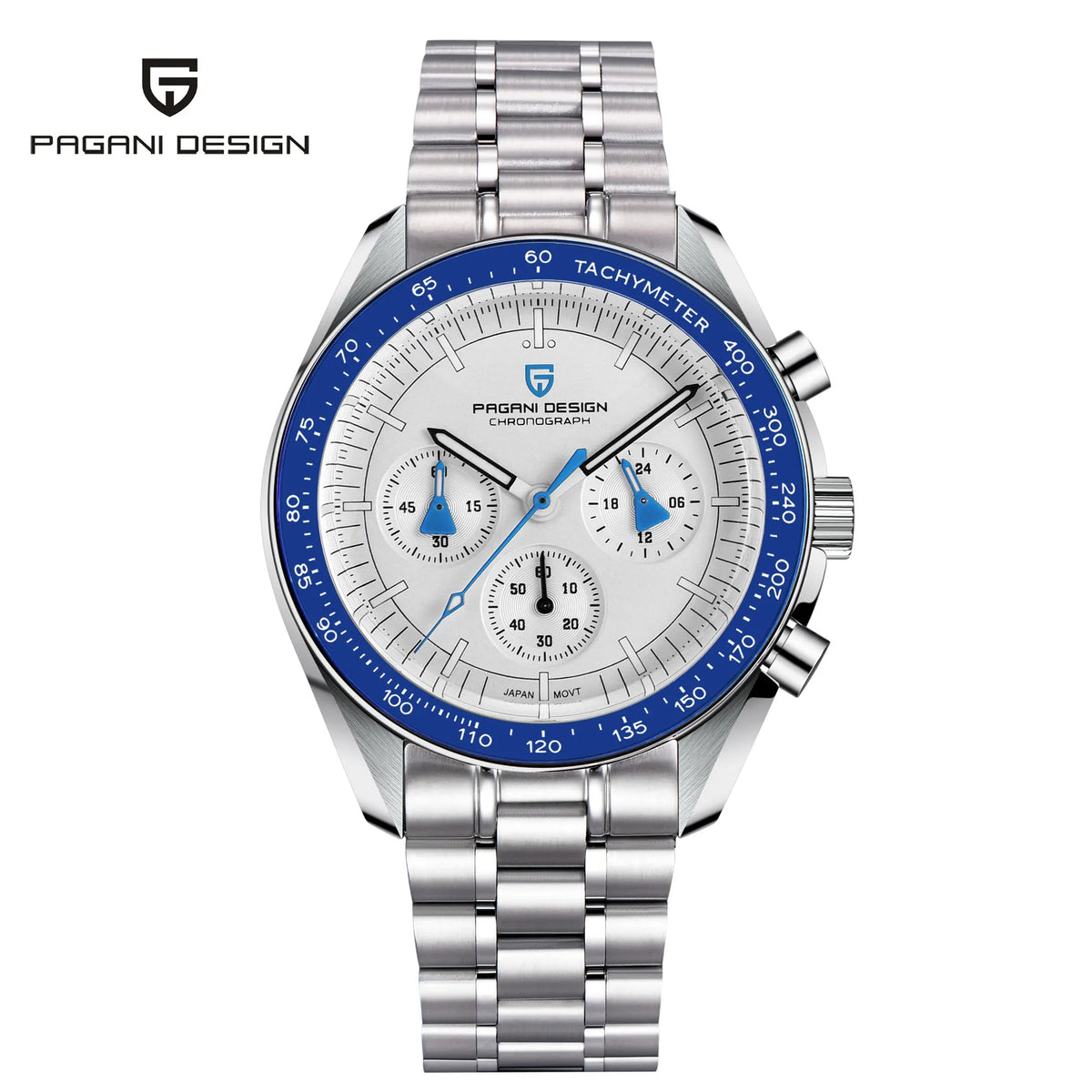 PAGANI DESIGN 2026 New Mens Watches Panda Moon Watch Luxury Quartz Watch For Men Automatic Date Sport Chronograph Wristwatch Men