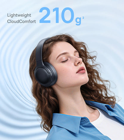 Baseus Wireless Bluetooth 5.3 Over-Ear Headphones – HiFi 40mm Driver, 70H Playtime Foldable Headset with Spatial Audio