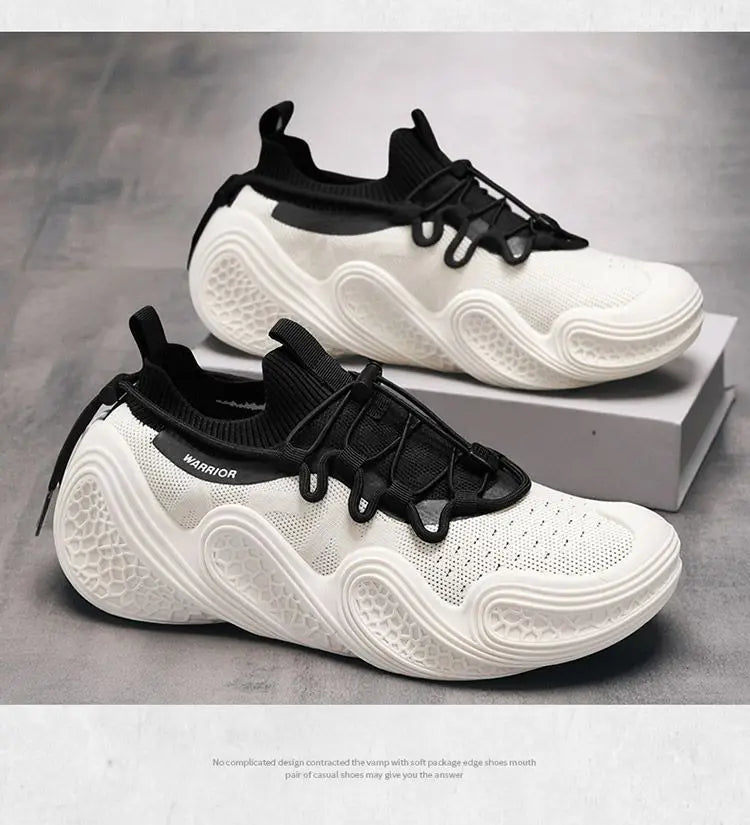 Warrior Original Brand Men's Sneaker Trend Mesh Breathable Soft Design Sports Shoes Summer Walking Jogging Men Casual Shoes