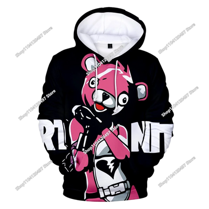 Fortnite Casual Pullover Hooded Sweatshirt Clothes Girls From 2 To 14 Years Children's Clothing Battle Royale Pullover Hoodies