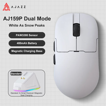 Bezdrôtová herná myš AJAZZ AJ159 APEX/AJ159PRO s RGB magnetickou nabíjacou základňou, ľahká herná myš AJ159P pre PC a notebook