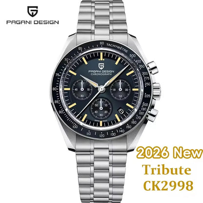 2026 New PAGANI DESIGN Mens Watches Quartz Speed Sports Chronograph Watch For Men Waterproof Luminous AR Sapphire Man Gift Clock