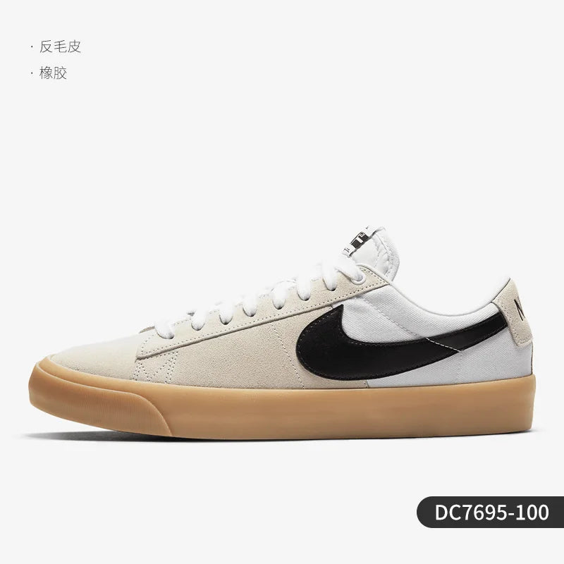 Chaussures de skate unisexes Nike SB Blazer Zoom Classic Low-Top officielles et authentiques DC7695-100