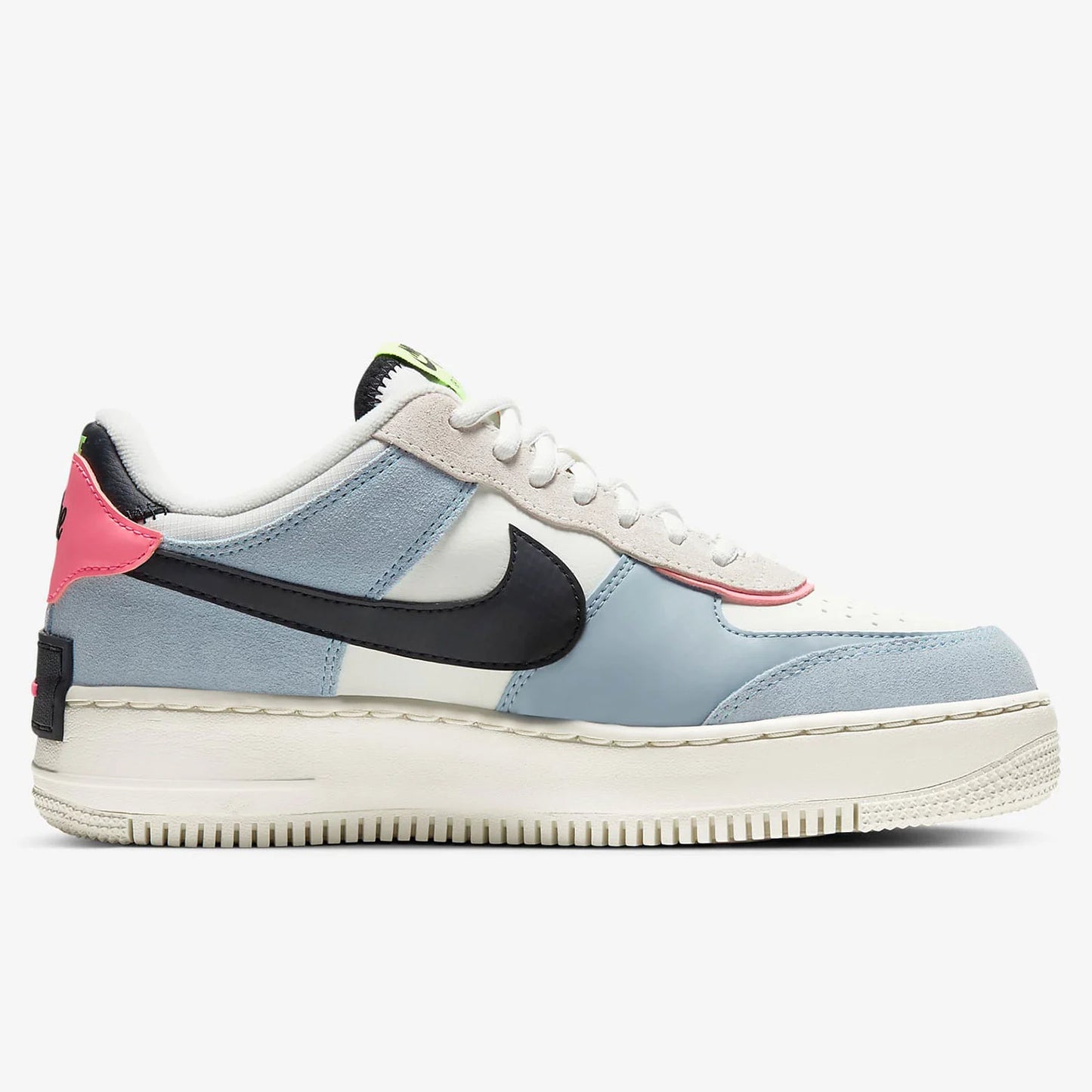 Nike Originals Scarpe casual da uomo Air Force 1 Shadow AF1 Pink Blue Macaron CU8591-101