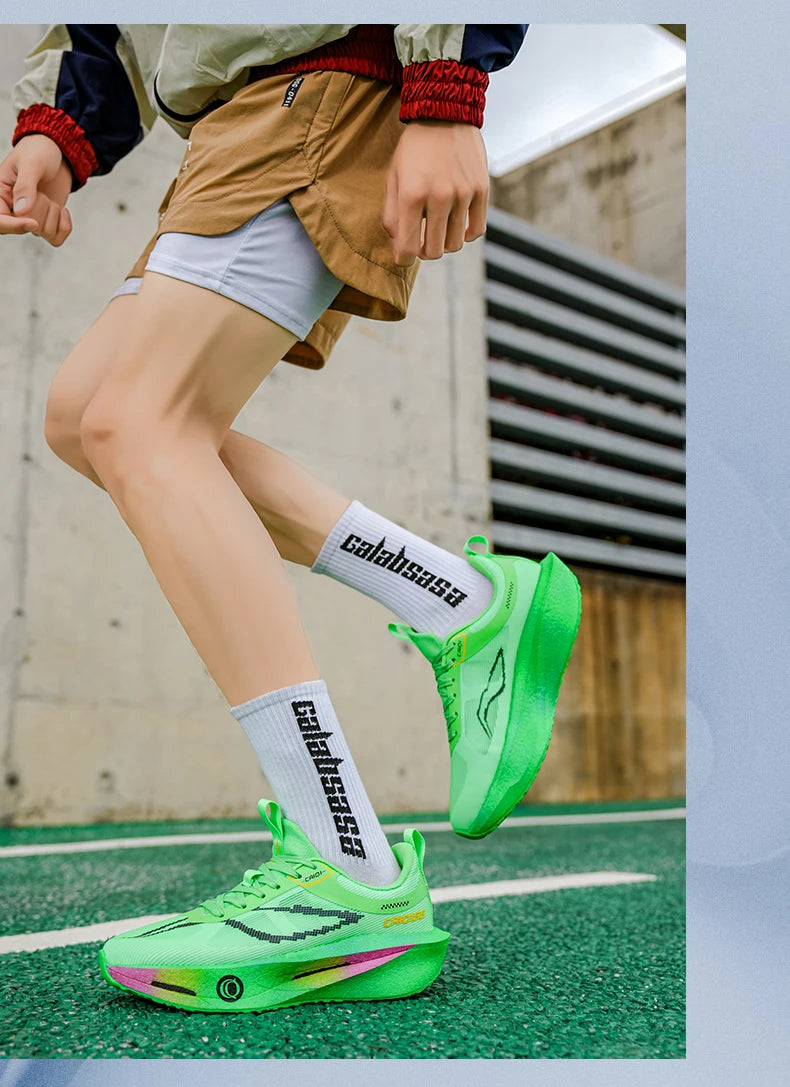 Running Shoes Carbon Plate Marathon Men Sports Specialty Breathable Lightweight Women's Comfortable Athletic Outdoor Sneakers