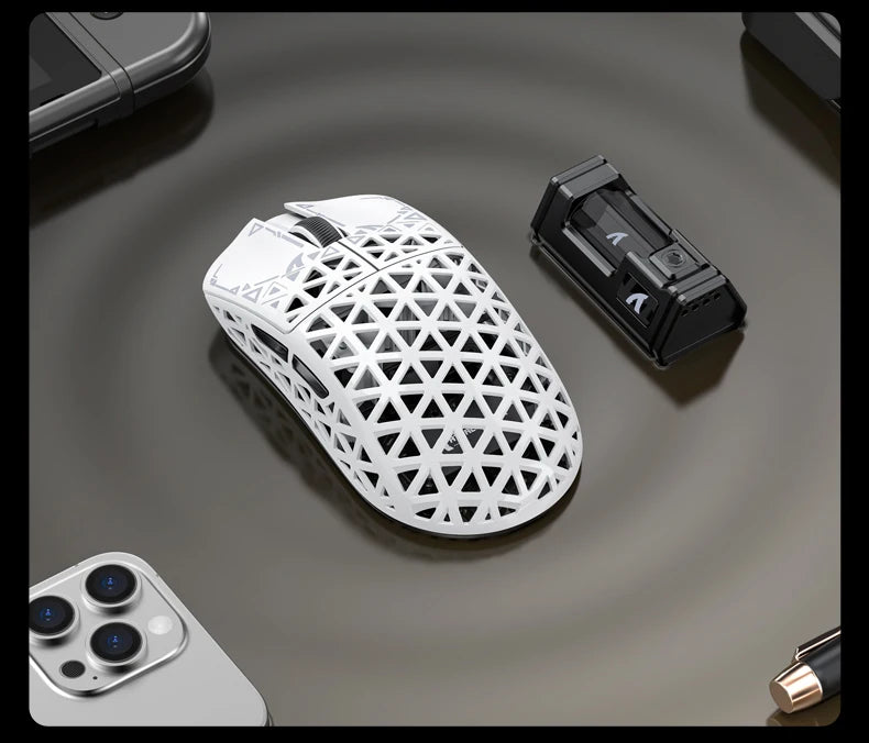ATTACK SHARK R5 Ultra Carbon Fiber Wireless Gaming Mouse, PixArt PAW3950MAX Gaming Sensor, 42000DPI, 8000Hz, MCU Nordic 52840