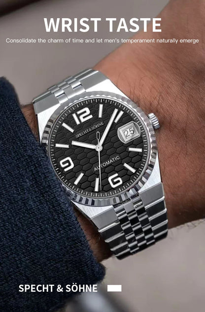 2025 Specht & Söhne Men's Automatic Mechanical Watch Japan Miyota 8215 Movt Stainless Steel Sapphire Crystal Watch reloj hombre