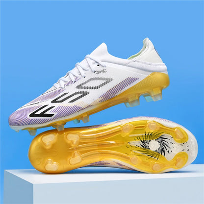 New Men's Soccer Shoes Futsal Football Boots Sneakers Match Grass Cleats High-Quality Non-Slip Indoor Hot-Selling High-Top Outdoor