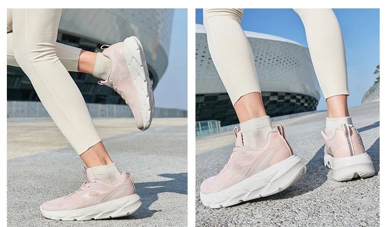 Xtep Light Joy 2 Women's Running Shoes 2025 Spring Shock-Absorbing Non-slip Wear-Resistant Lightweight Sports Shoes 875118110015