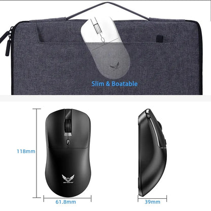 Wireless Mouse 2.4G Ergonomic Gaming Mouse Rechargeable 800/1200/1600DPI Mice for E-Sports Office Desktop Computers Laptop