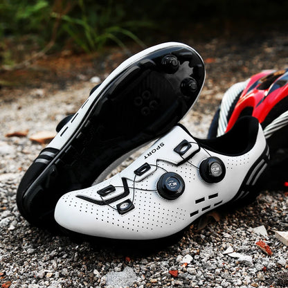 Hochwertige Fahrradschuhe für Herren, SPD, selbstverriegelnd, Rennrad-Sportschuhe, MTB-Mountainbike-Schuhe für Damen, rutschfeste Fahrradschuhe 36-47