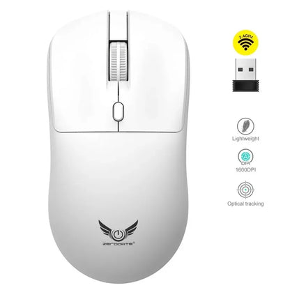Wireless Mouse 2.4G Ergonomic Gaming Mouse Rechargeable 800/1200/1600DPI Mice for E-Sports Office Desktop Computers Laptop