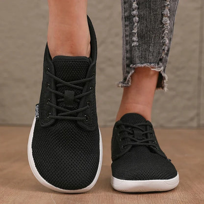 Women's Walking Flat Shoes Soft Mesh Suitable for Travel Wide Palms Lightweight Support Fitness and Leisure Sports Shoes for Men