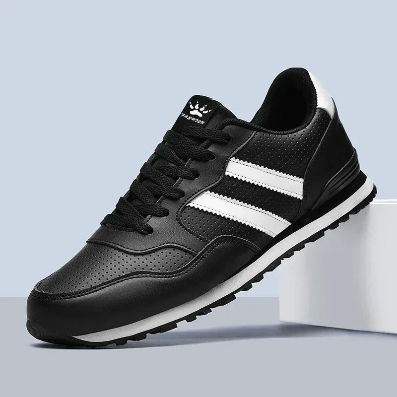 Autumn Sports Shoes Men's Flat Running White Durable Classic Casual Shoes Low Cut Trendy  Fashionable Hiking and Walking Shoes