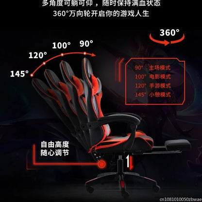 Sponge Internet Cafe Esports Chair Internet Cafe Computer Chair Home Reclining Office Chair Comfortable Rotating