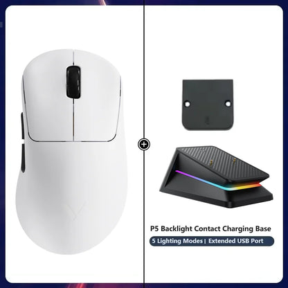 Mouse gaming wireless Rapoo VT3S /VT3S MAX GEN-2, rată de polling wireless True 8K, ultra-ușor, 49g, autonomie a bateriei de până la 750Hr